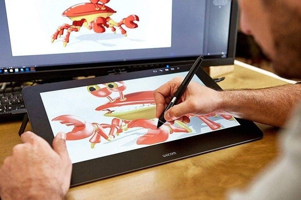Digital Painting sử dụng cho tới bảng vẽ năng lượng điện tử và cây bút vẽ