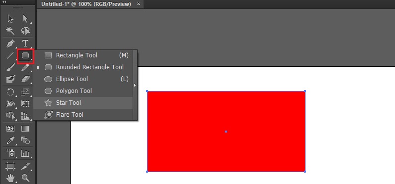 hoc illustrator - Rectangle Tool