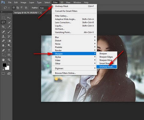 Cách tăng độ nét của ảnh bằng Photoshop CS6