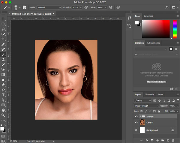 Làm trắng da photoshop như thế nào