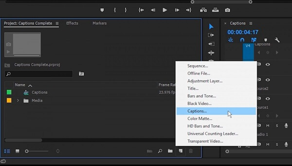 chon-caption-trong-adobe-premiere
