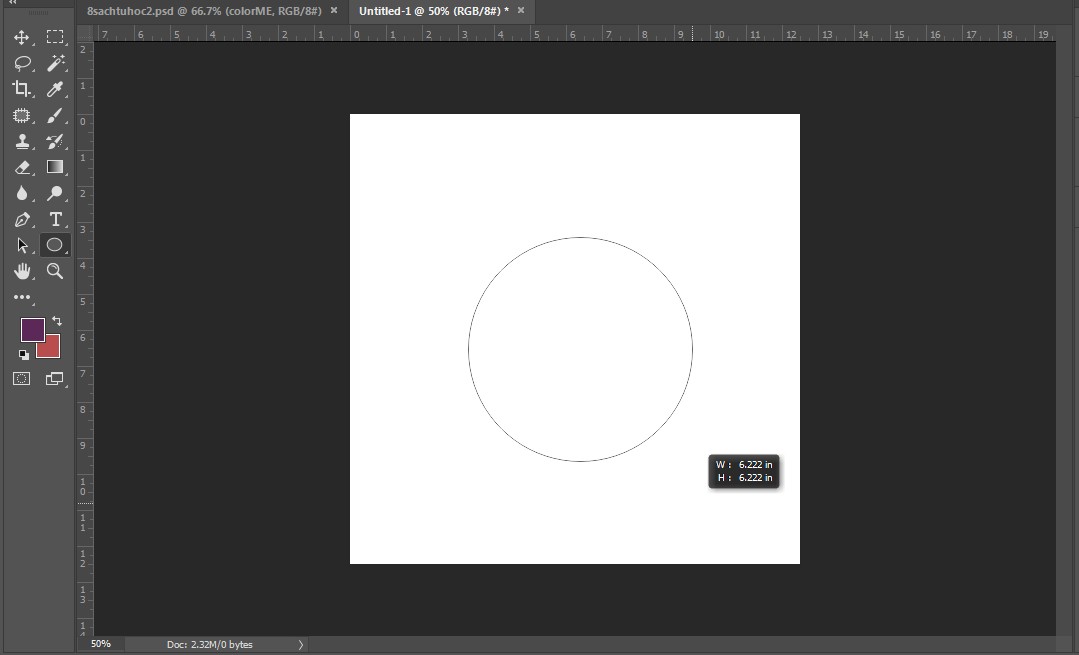 Cách vẽ vòng tròn trong photoshop đẹp và đơn giản
