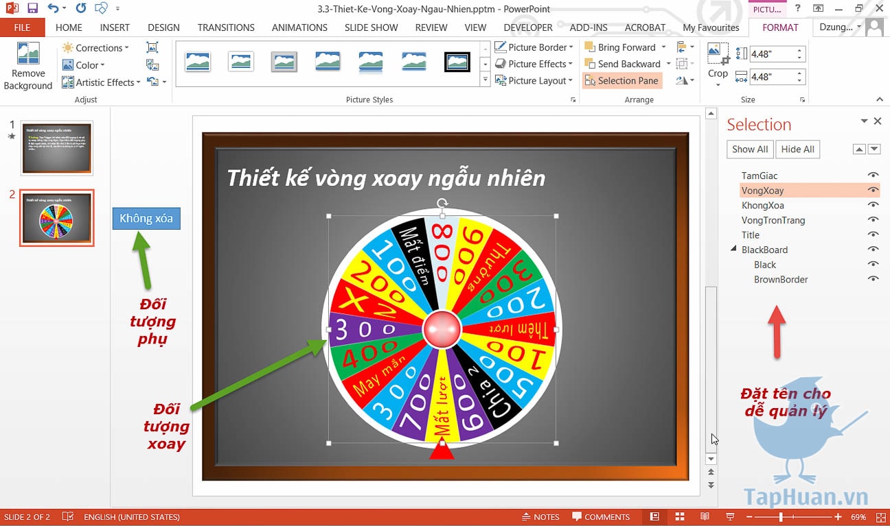 Tips thiết kế game bằng Powerpoint đơn giản