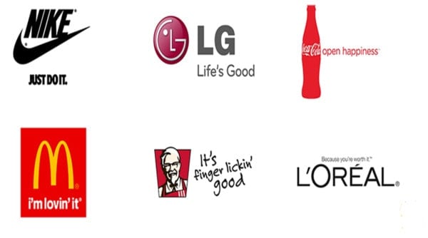 Logo, Slogan, Tagline, các đặc tính của thương hiệu quốc tế