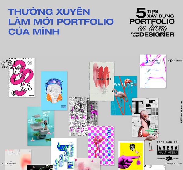 Thường xuyên làm mới portfolio của mình