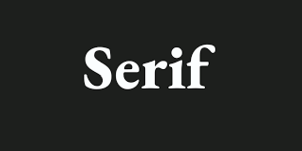 Vị trí: Serif và Sans-serif