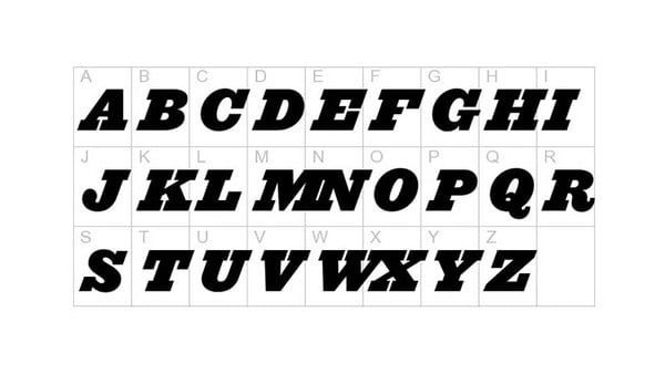 Font chữ ấn tượng trong Typography
