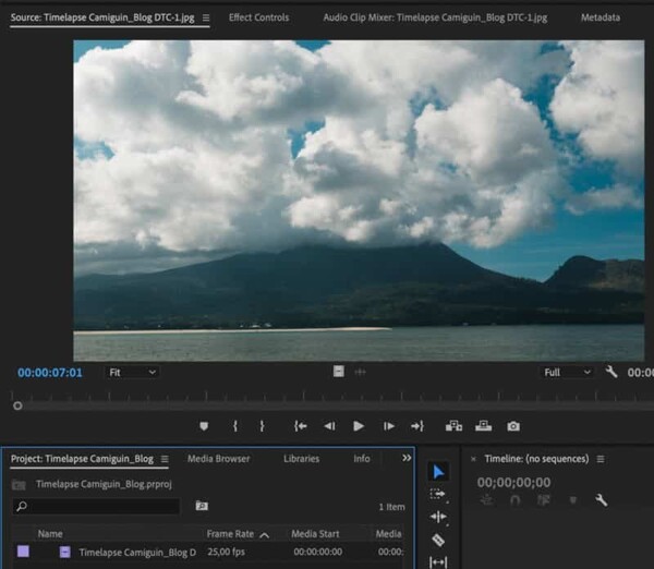 Các bước cơ bản để tạo video Timelapse với Adobe Premiere