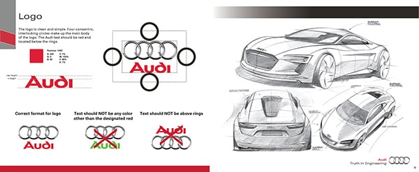 Mẫu Brand guide Audi