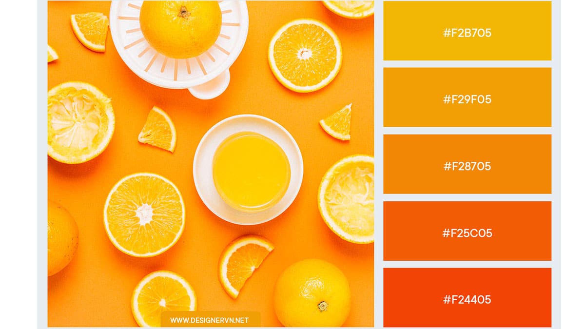 Có thể sử dụng những loại màu nào để pha màu cam tươi?
