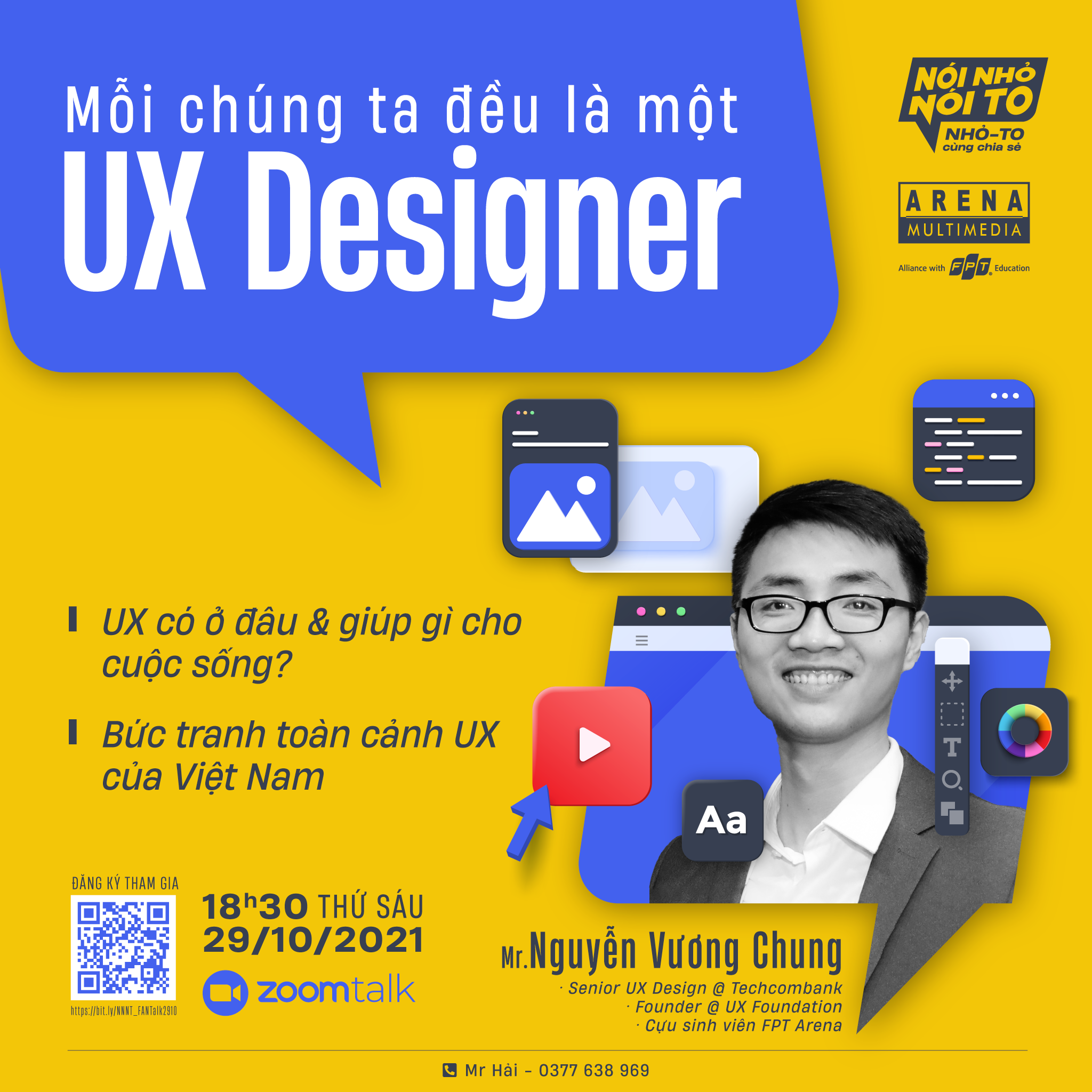 Zoom Talk “Mỗi chúng ta đều là một UX Designer”