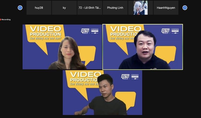 Đặc biệt, Zoom Talk lần này còn có sự đồng hành của chị Nguyễn Phương Anh - Giám đốc FPT Arena Multimedia Hà Nội với vai trò là người dẫn chuyện