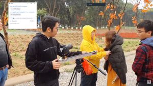 Clip hậu trường của team Hwang Cho đi quay ngoại cảnh là một ví dụ của video low-budget