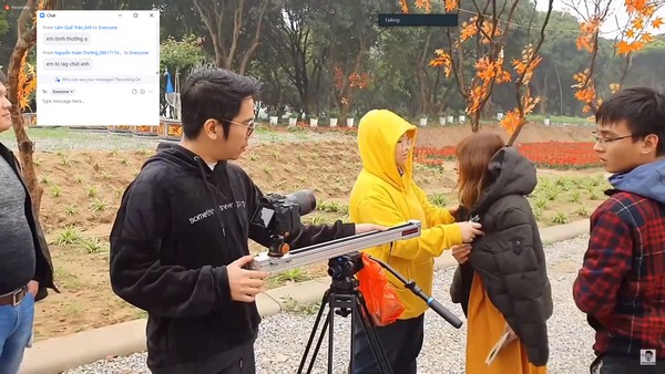 Clip hậu trường của team Hwang Cho đi quay ngoại cảnh là một ví dụ của video low-budget