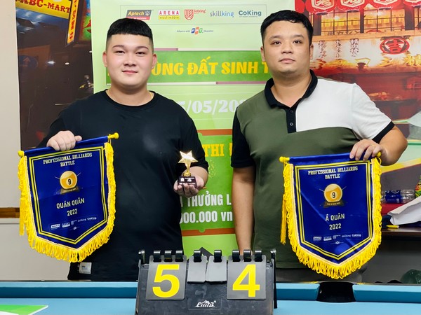Quán quân và á quân chung cuộc của “FAI - Billiards Championship 2022” đã gọi tên hai chàng trai cùng đến từ FPT Skillking đó là Bá Duy và Minh Thắng.