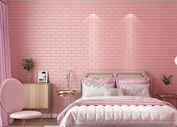 Màu hồng trong nội thất phòng ngủ