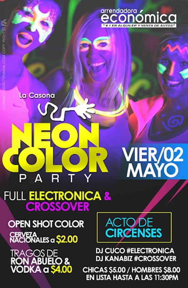 Ứng dụng màu neon trong thiết kế poster nhạc hội