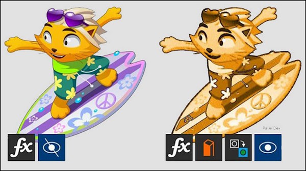 Tính năng Non-Destructive effects độc đáo của Coreldraw
