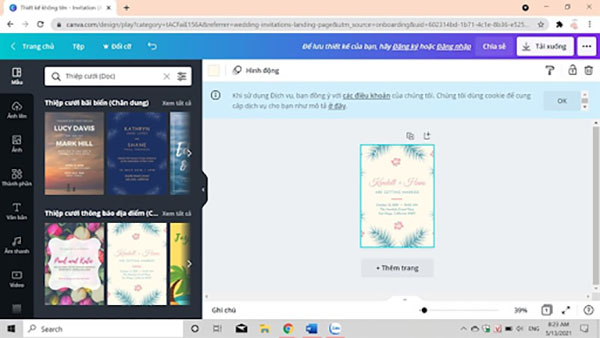Trình thiết kế online Canva