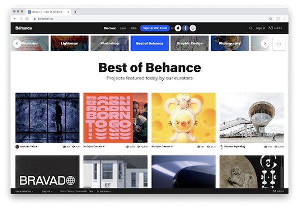 Behance - trang web được nhiều người yêu thích