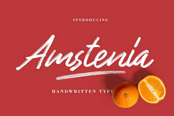 Font chữ Amstenia Typeface
