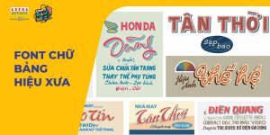 Font chữ bảng hiệu xưa là gì?