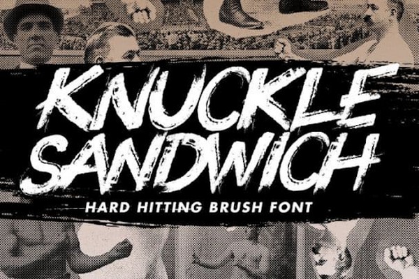 Font Knuckle Sandwich Handwritten