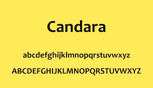Kiểu chữ Candara