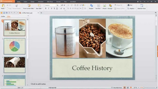 Phần mềm thiết kế slide thuyết trình Kingsoft Presentation Free