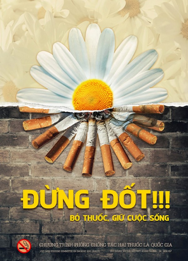Poster quảng cáo chứa nội dung tuyên truyền 