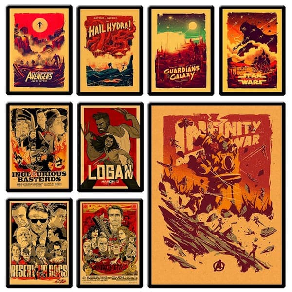 Thiết kế Poster vintage cho các bộ phim 