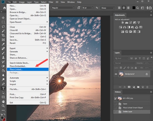 Chèn logo vào ảnh bằng photoshop