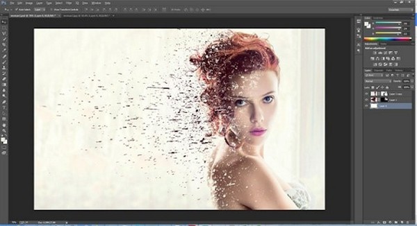 Thực hiện hiệu ứng tan biến với photoshop