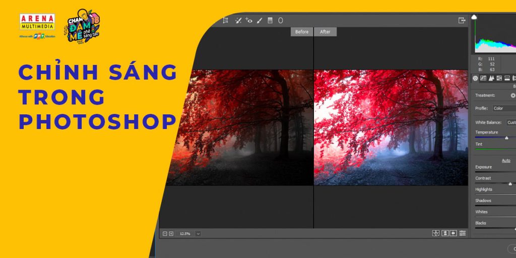 Cách chỉnh sáng trong photoshop