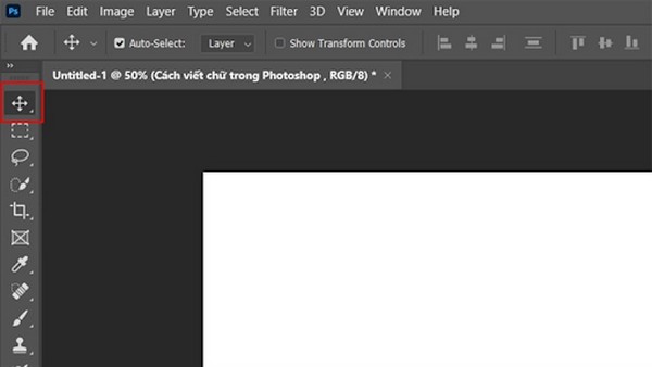 Công cụ đa chiều hỗ trợ bạn di chuyển chữ trong Photoshop 