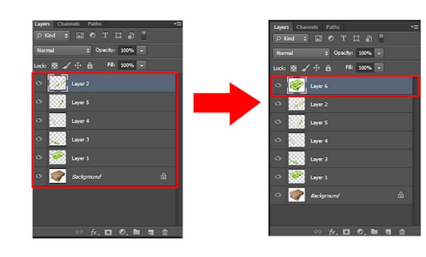 Gộp Layer trong Photoshop với Flatten Image