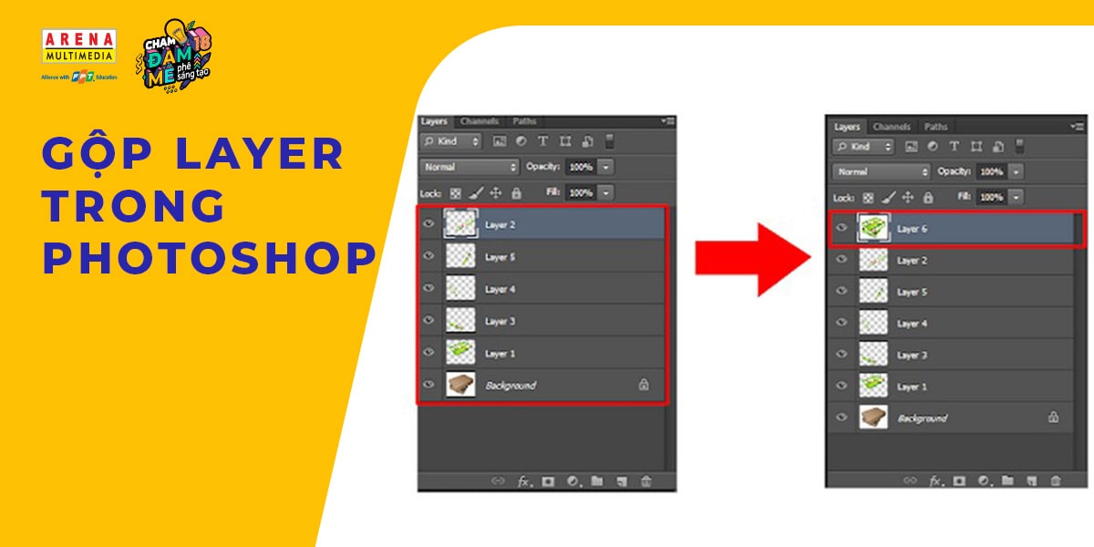 Cách gộp Layer trong Photoshop đơn giản và dễ dàng nhất