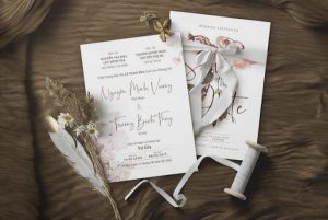 Cách ghi các thông tin về lễ cưới đơn giản, được lòng khách mời