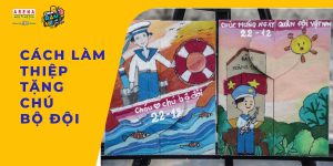 Cách làm thiệp tặng chú bộ đội