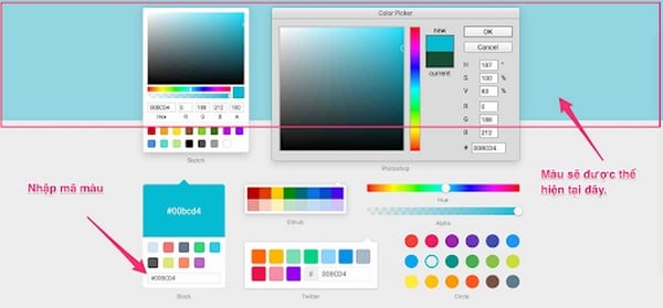 Cách sử dụng bảng code màu HTML, CSS, RGB, CMYK