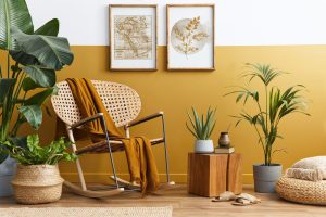 Ứng dụng màu vàng đất trong trang trí nội thất
