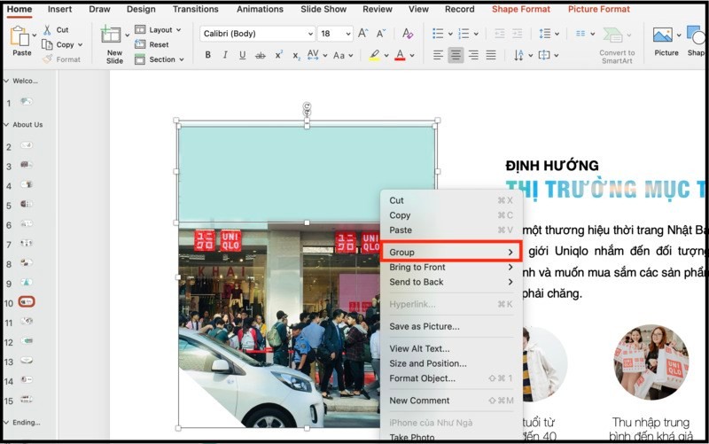 Cách làm mờ một phần ảnh trong Powerpoint