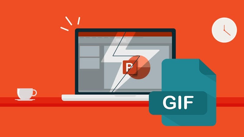 Sử dụng GIF trong PowerPoint giúp bài thuyết trình chạy mượt mà nhờ GIF có kích thước file nhỏ 