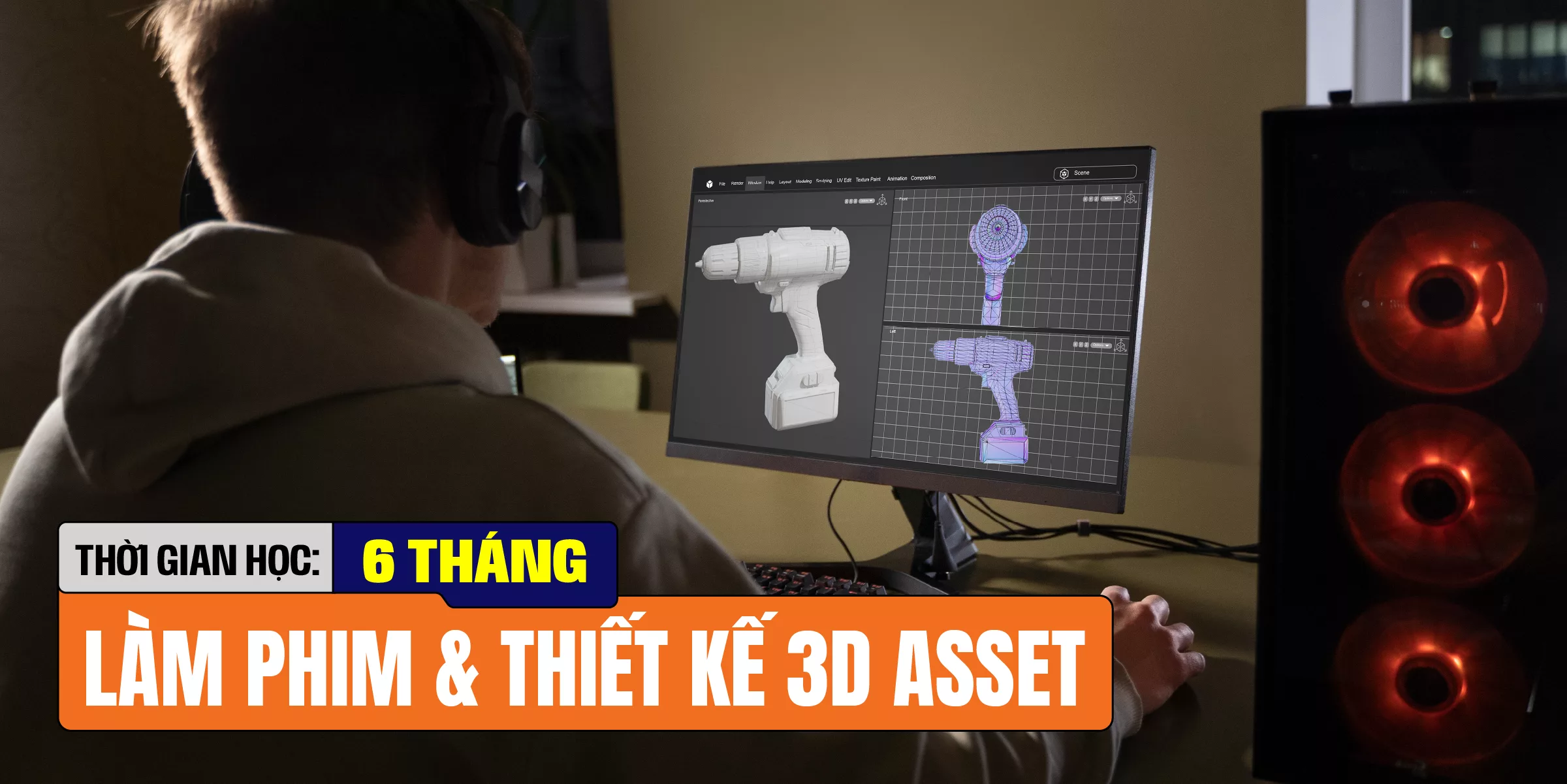 Thiết kế 2D/ 3D/ Animation/ Game/ App - 6 tháng 28 3 1