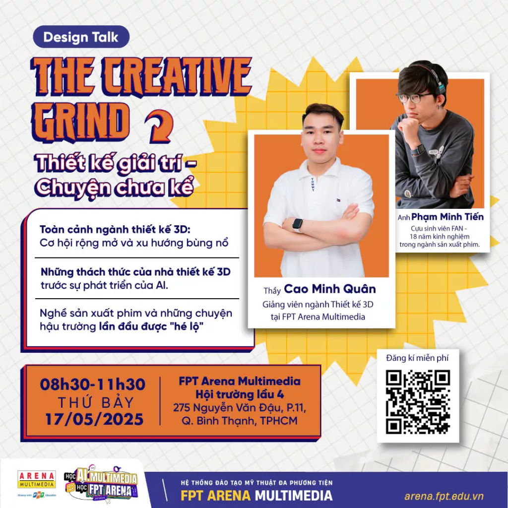 Design talk: "The Creative Grind: Thiết kế giải trí - Chuyện chưa kể"