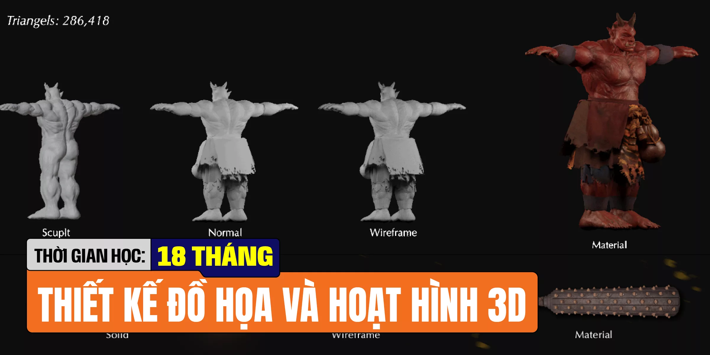 Thiết kế 2D 3D & Animation - 18 tháng 26 8