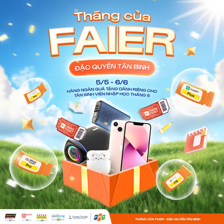 Bùng nổ ưu đãi - Cơn sốt "Vòng quay may mắn" dành riêng cho các FAIER khi nhập học tại FPT Arena Multimedia