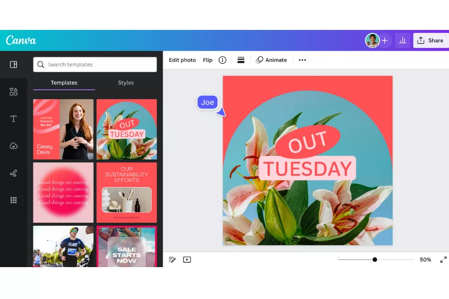 FPT Arena bật mí 8 phần mềm thiết kế banner online miễn phí 1 Canva là một trong những nền tảng thiết kế banner online phổ biến nhất hiện nay.