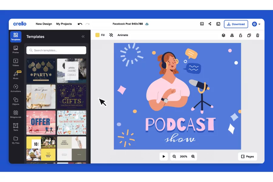 FPT Arena bật mí 8 phần mềm thiết kế banner online miễn phí 2 VistaCreate (tên cũ là Crello) là một công cụ thiết kế banner online miễn phí rất đáng thử.