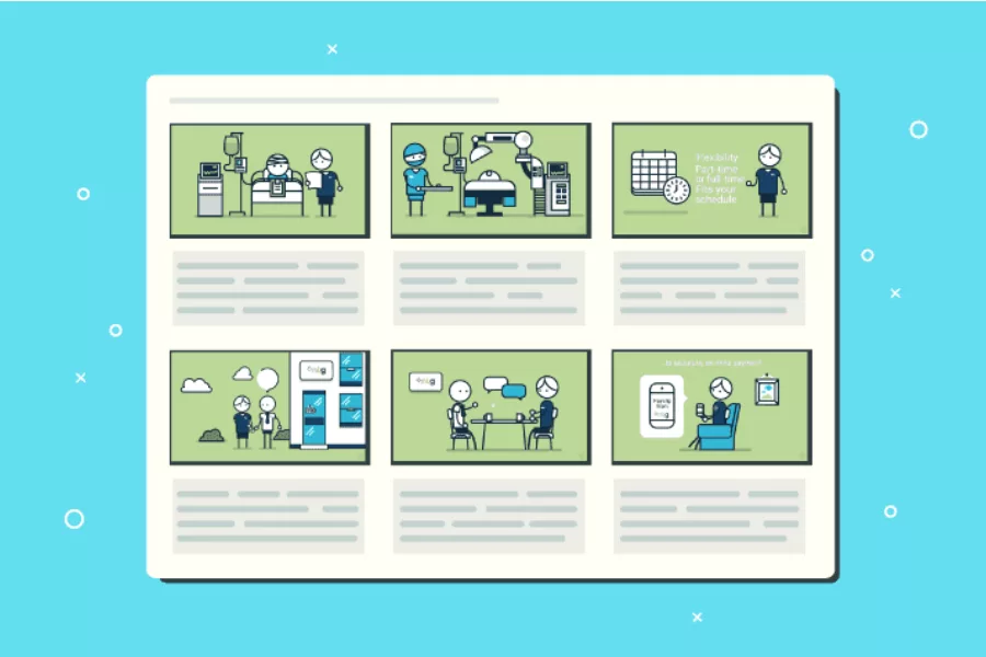 Storyboard là gì? Vì sao bạn cần tạo Storyboard? 2 Storyboard giúp bạn hình dung rõ ý tưởng, truyền đạt hiệu quả và triển khai dự án mạch lạc, tiết kiệm thời gian.